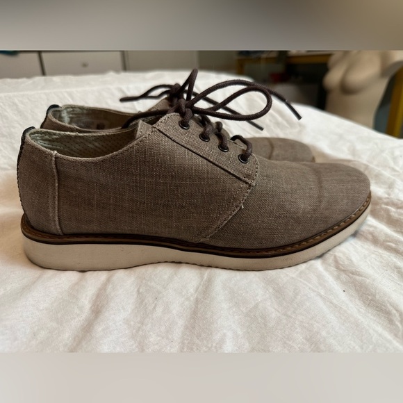 Toms Preston Toffee Coated Line brown rounded toe Shoe Size Men 8.5 SKU10011587 - Picture 5 of 10